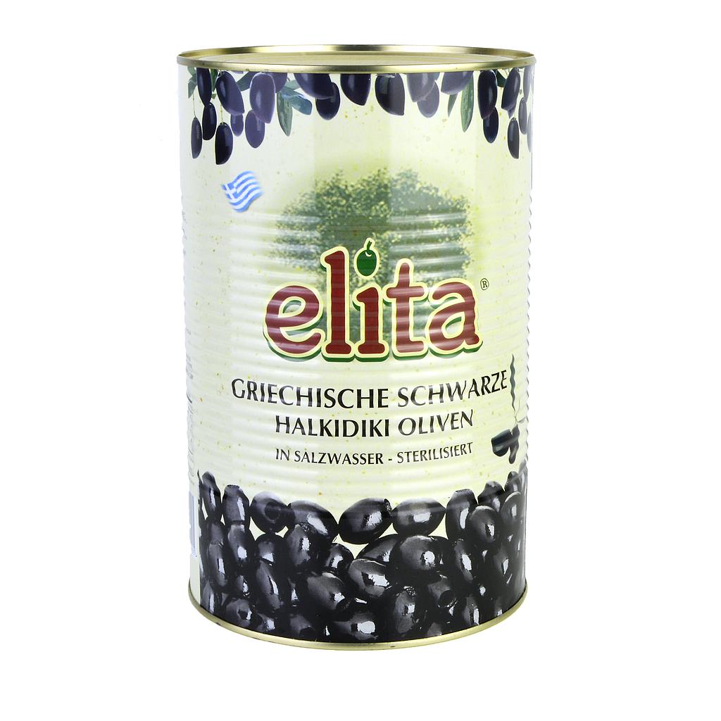 Elita gefärbte schwarze Oliven S.S Mammut ohne Kern (2kg)