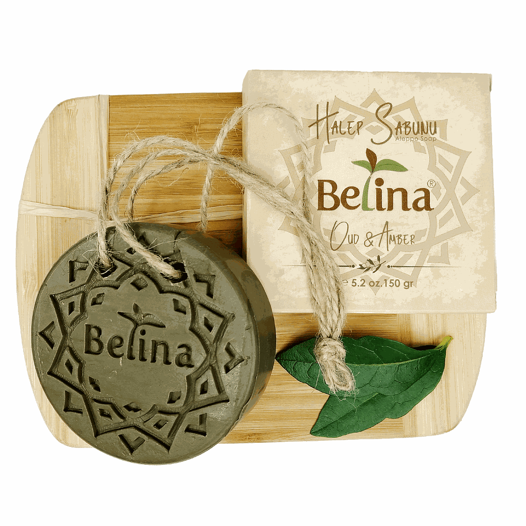 Belina Lorbeerseife mit Amber &amp; Oud aroma (150g.)